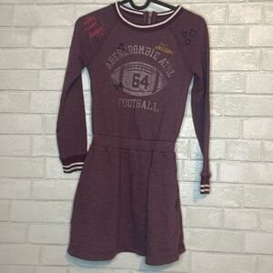 Abercrombie and Fitch Kids Youth Girls Long Sleeve Sweater Dress Embroidery 9/10